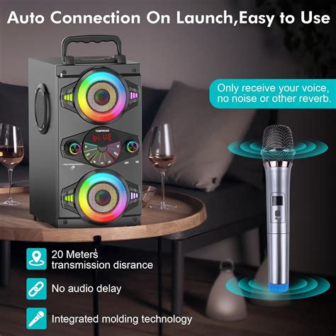 TOMPROAD Powerful 60W Bluetooth Speaker with Subwoofer, FM India | Ubuy