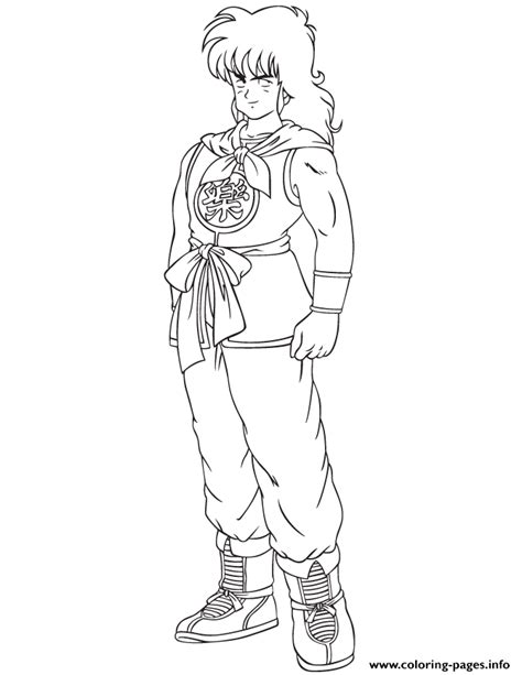 Yamcha Super Sainy - Free Coloring Pages