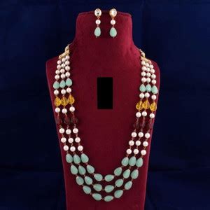 TJC Brass Gold-plated Green Jewellery Set Price in India - Buy TJC ...