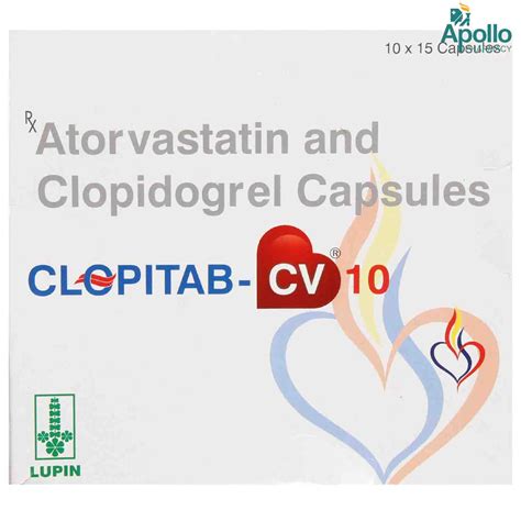 Clopitab CV 10 Capsule | Uses, Side Effects, Price | Apollo Pharmacy