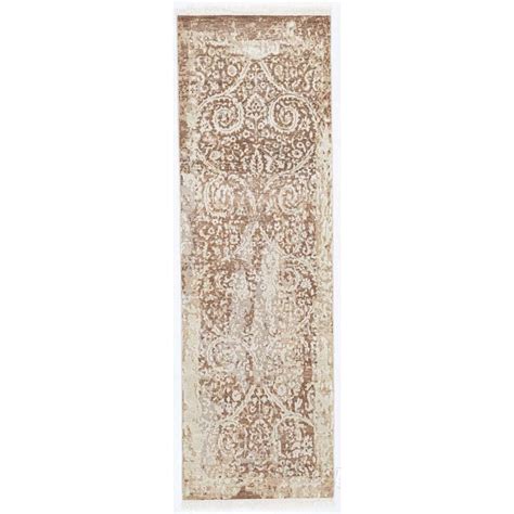 Meraki Hand Knotted Woollen And Viscose Runner – Obeetee Carpets India