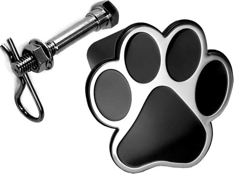 LFPartS Dog Animal Paw Foot Emblem Metal Trailer Hitch Cover (Fit 2 ...