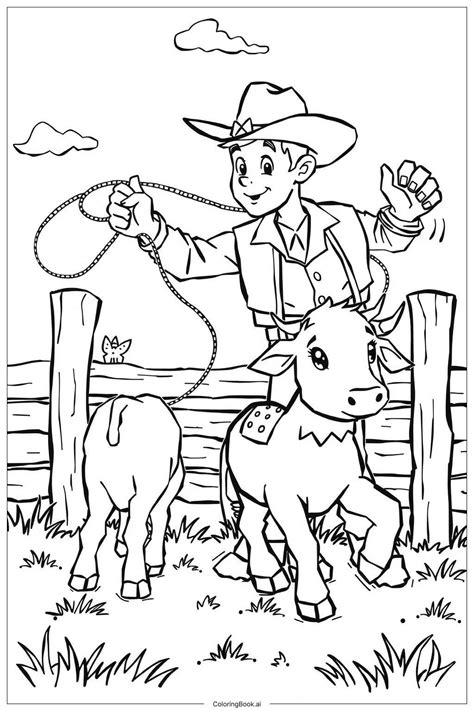Coloring Pages Of Cowboy Clothing