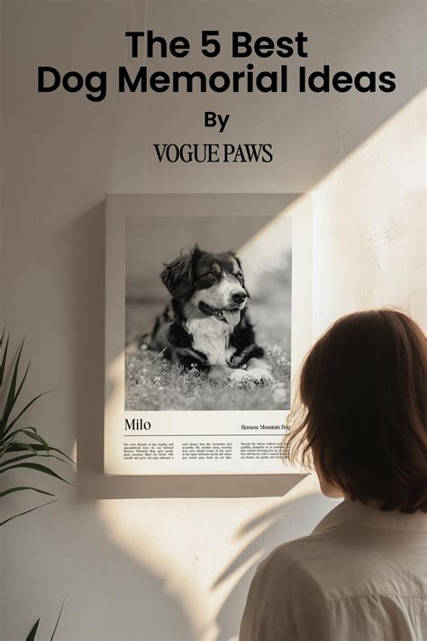 What to give someone who lost a pet? | Vogue Paws | Pet memorial ideas ...