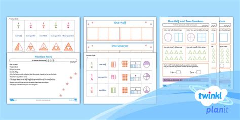 PlanIt Maths Y2 Fractions Home Learning Activity Pack