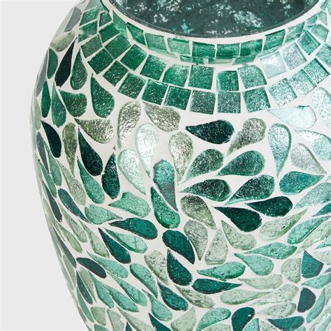 Buy Mable Glass Mosaic Vase from Home Centre at just INR 999.0