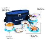 Buy Signoraware Double Decker Double Wall/Twin Wall Medium Steel Lunch ...