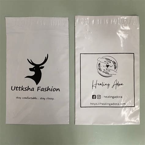 6 x 8 inch Custom Printed Courier Bags White – Packnest