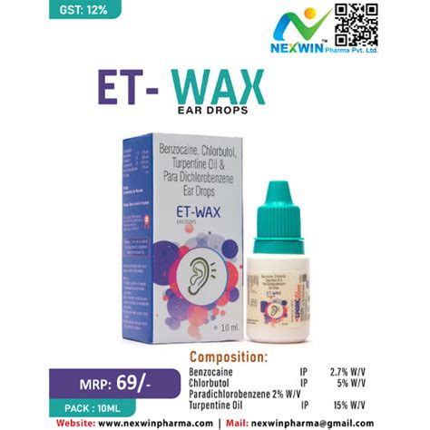 ET-WAX EAR DROP Nexwin Pharma Pvt. Ltd.