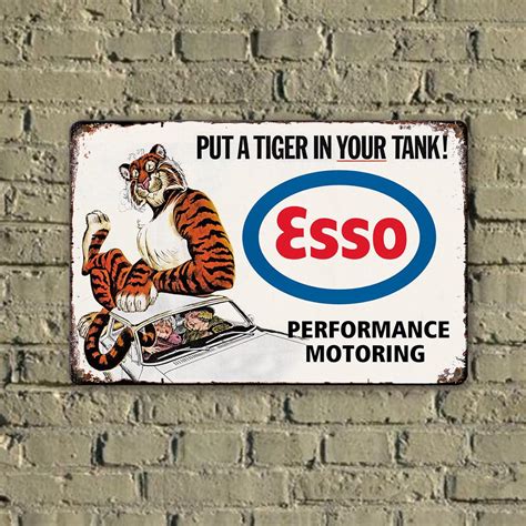 Buy Vintage Metal Garage Signs for Men, Gas Station Tin Signs, Man Cave ...