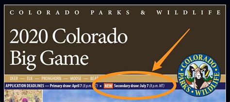 New for 2020: Colorado limited license "Secondary Draw" replaces the ...