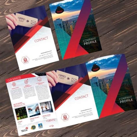 Jual Cetak Company profile Trifold F4 Lipat 3 | Brosur lipat 3 ...