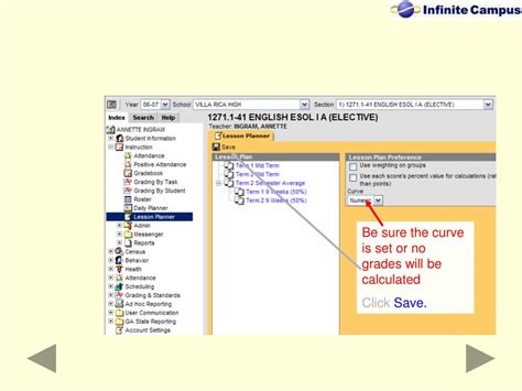 Image result for Infinite Campus Tutorial Input Grades