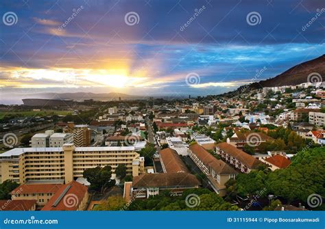 City of Cape Town, South Africa. Stock Photo - Image of landscape, shine: 31115944