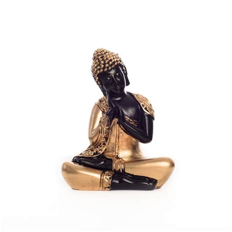Brass Buddha Resting Premium Brass Golden Showpiece - eCraftIndia Online