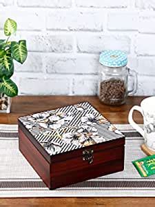 Reinvention Factory Geometric Flower MDF Wood Square Shaped Multi ...