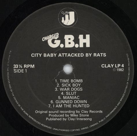 G.B.H. City Baby Attacked By Rats UK Vinyl LP — RareVinyl.com