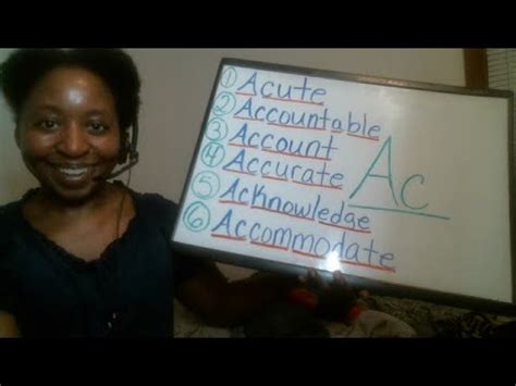 Common English Words Starting With "Ac", (Part 1), Video #51 - YouTube