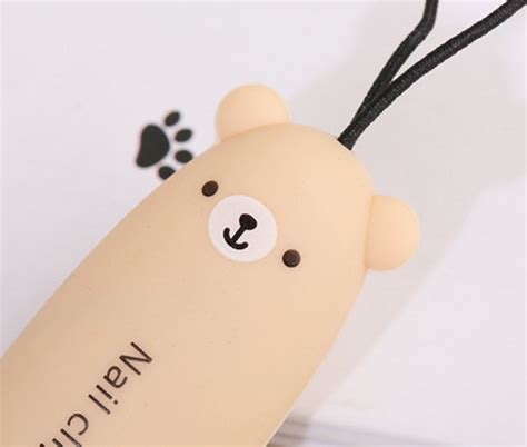 Creative Bear Nail Cutter, Stainless Steel Cartoon Silicone Nail Clipp ...