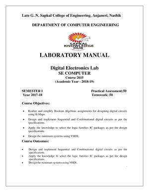 DC EXPT - Experiment No: 6 Study of IC 74LS85 as a Magnitude Comparator ...