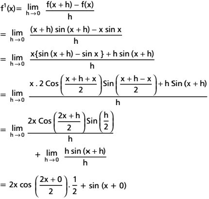 Image result for First Principles Differentiation Sinx