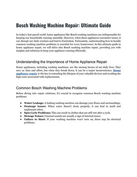 Image result for Bosch Washing Machine Repair On Off Button