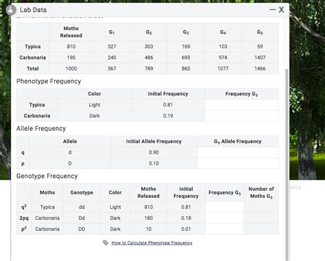 Image result for Observed Genotype Frequency Formula
