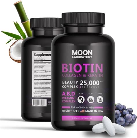 Amazon.com: VITBOOST Biotin with Hyaluronic Acid, Collagen and Keratin – 25000 mcg Hair Growth ...