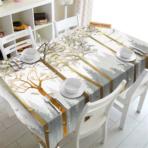 Digital Water Resistant Table Cover - Royal Woods – Shoppers Fortune