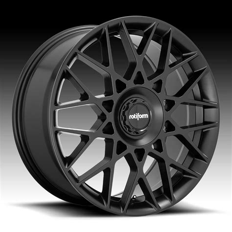 Rotiform BLQ-C R165 Matte Black Custom Wheels Rims - BLQ-C / R165 ...