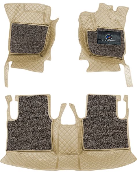 Buy 7D Luxury Custom Fitted Car Mats For Honda WRV - Tan Black Online ...