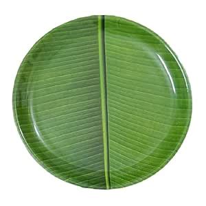 Buy KKAKU Melamine Full Size Boss Kela Patta Serving Plate - Set of ...