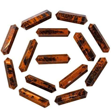 Mahogany Obsidian Pencil Points - Premium Crystal Pencil Points