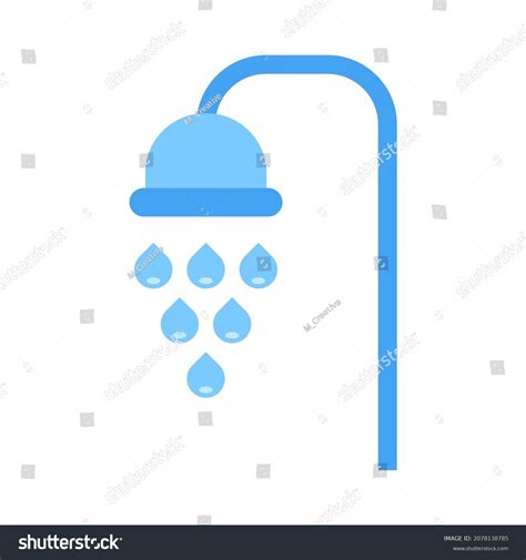 Shower Flat Clipart Vector Illustration Stock Vector (Royalty Free ...
