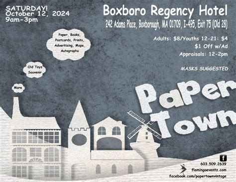 Paper Town - The Vintage Paper, Book & Advertising Show!, Boxboro ...