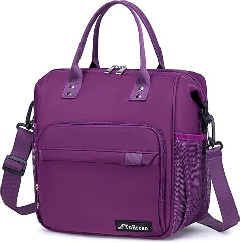 Amazon.com: Purple Lunch Box for Women Insulated Lunch Bag Fits Bento ...