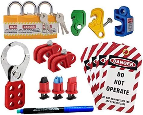 Small Loto Lockout Tagout Kit – Padlock, Hasp, Tag & MCB Lockout with ...