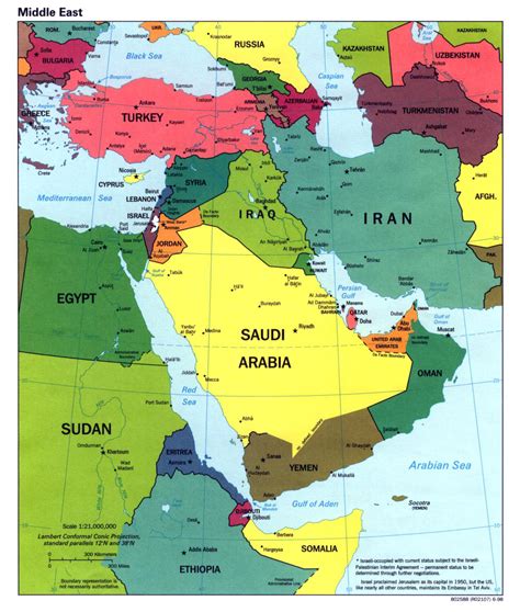 World Map of Middle East 的图像结果