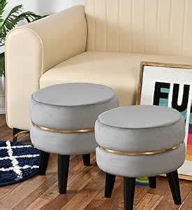 Homebuk Ottoman Pouff Pouffes for Living Home Sitting Foam Upholder ...