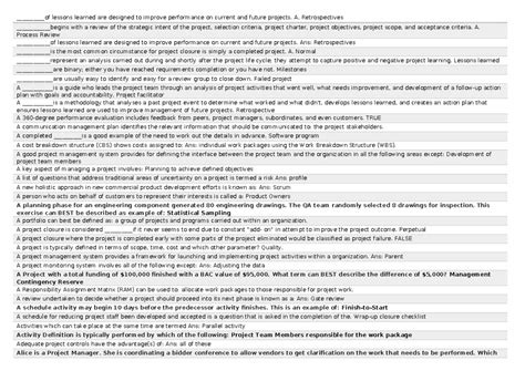 Project management exam, OPMC003 assignments and Project materials - 1 ...