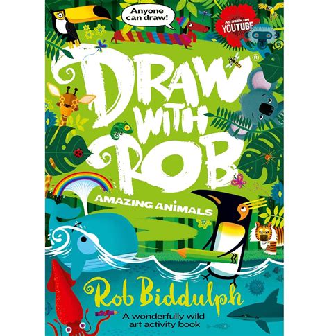 Buy Draw With Rob: Amazing Animals By Rob Biddulph | Paperback Book ...