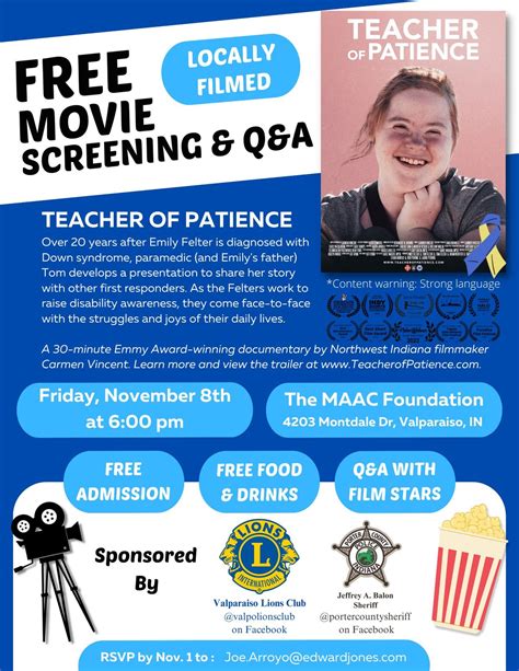 FREE Locally-Filmed Movie Screening @ The MAAC, Sponsored by Valpo ...