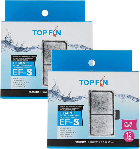 Top Fin EF-S Element Filter Cartridge Value Pack 12 India | Ubuy