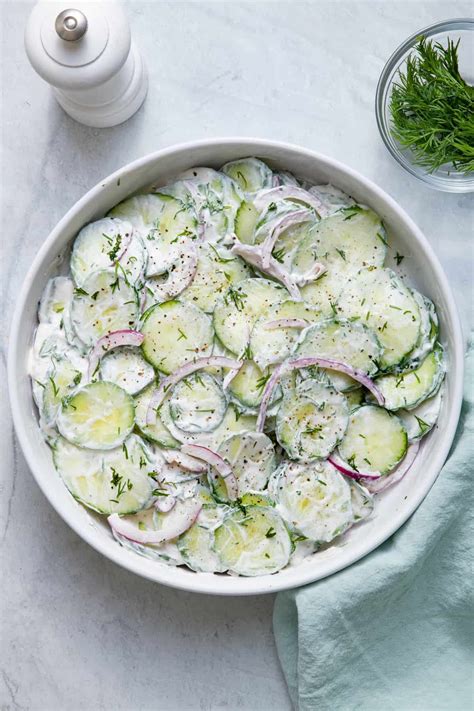 Creamy cucumber salad – Artofit
