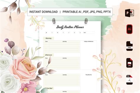 Image result for Daily Routine Planner