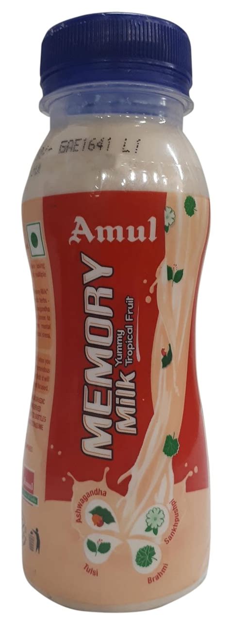 Amul Memory Milk - Yummy Tropical Fruit, 200ml Bottle : Amazon.in ...