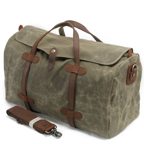 2019 Luxury Canvas Suitcases and Travel Bag Men Vintage Duffel Bags Big ...