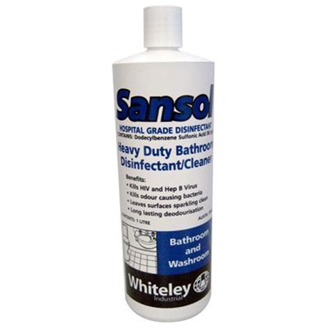 Sansol Foaming Heavy Duty Bathroom Cleaner 1L Ea Whiteley