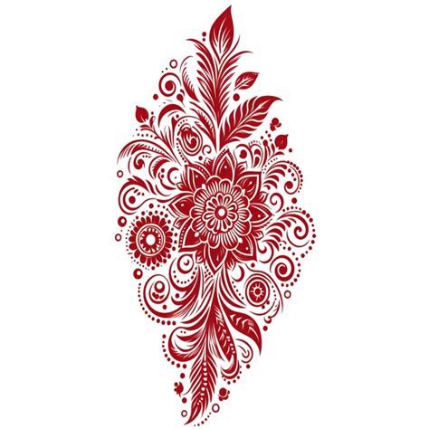 VOORKOMS Henna Mehndi Design Temporary Tattoo Sticker For Girls And ...