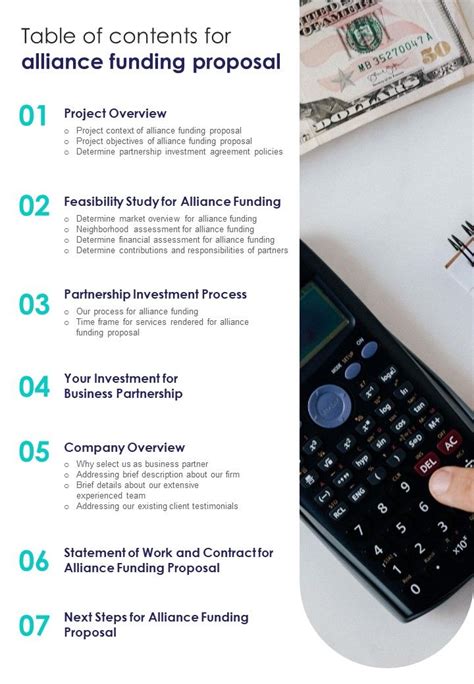 Image result for Sample of Reach Proposal with Table of Contents